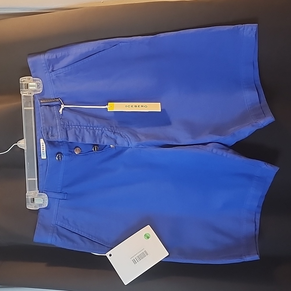 Men's Iceberg Medium Blue Casual Shorts